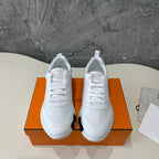 HM Bouncing 35 Sneakers White Goatskin Suede Goatskin H Light Brown