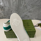 GG Low Sneaker Pine Green Canvas Suede Calfskin