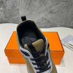 HEROS SNEAKERS OLIVE GOATSKIN