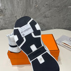 HEROS SNEAKERS WHITE MIX BLACK GOATSKIN