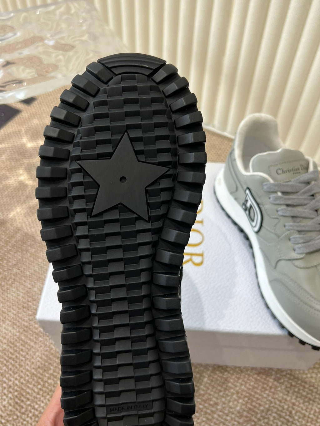 C'est Dior Sneaker Grey Lamskin
