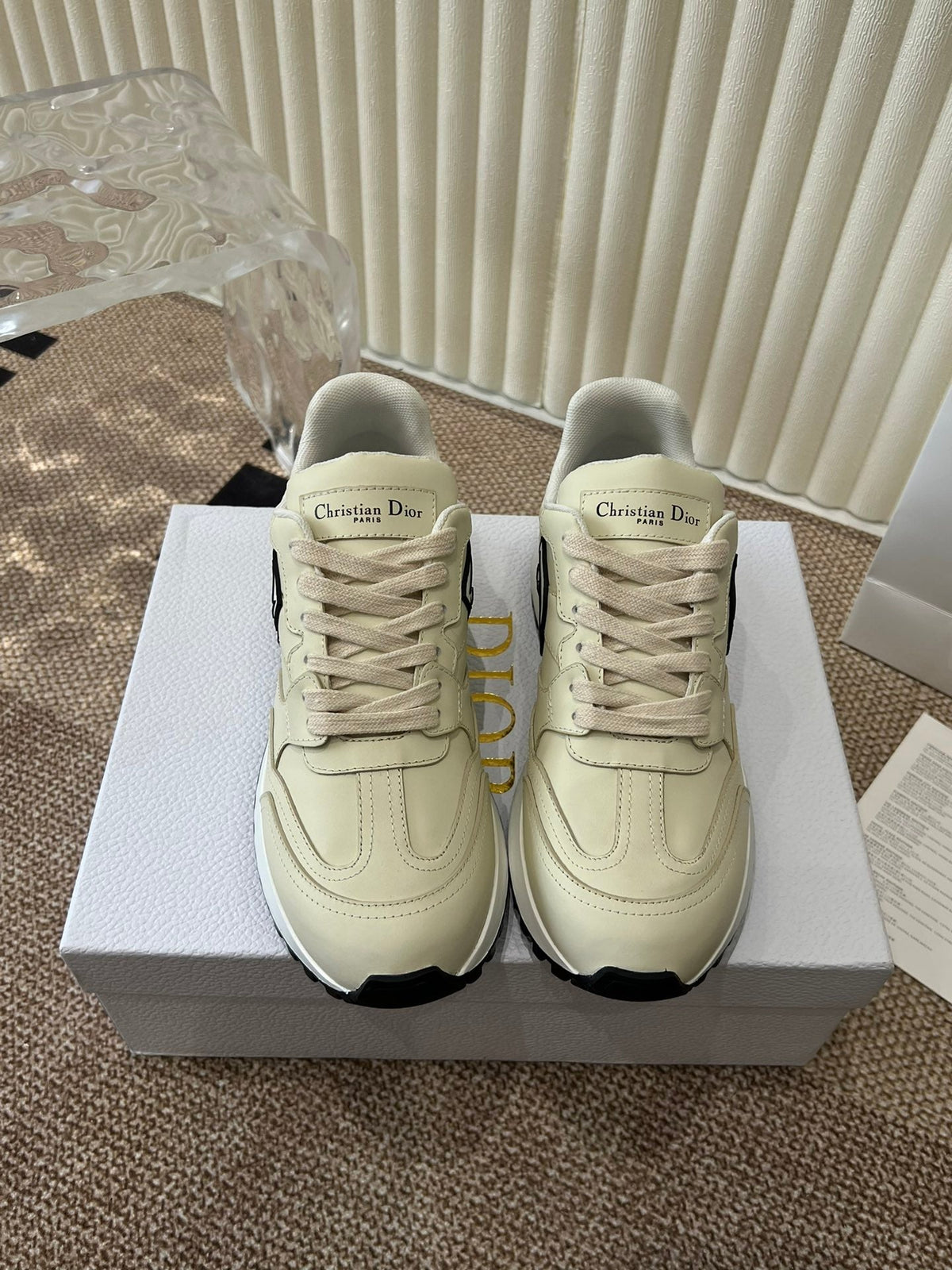 C'est Dior Sneaker Beige Lamskin