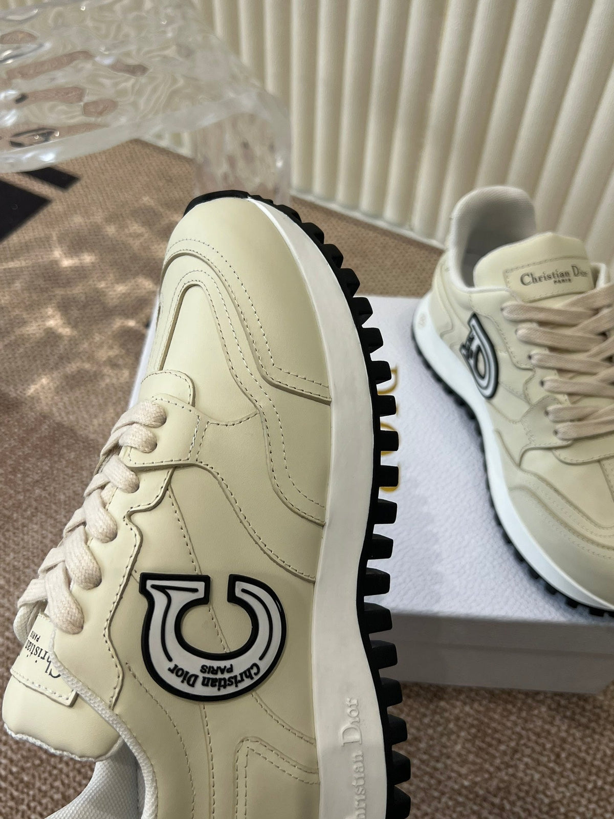 C'est Dior Sneaker Beige Lamskin