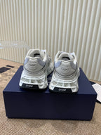 CD Sneaker B35 In White Mix Ivory White Calfskin And Fabric 113127