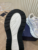 CD Sneaker B35 In White Mix Ivory White Calfskin And Fabric 113127