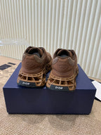 CD Sneaker B35 In Brown Suede And Fabric 113129