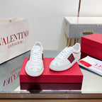 VL 25s Upvillage Sneakers In White Mix Red Lambskin