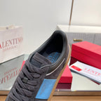 VL 25s Upvillage Sneakers In Dark Grey Mix Blue Suede