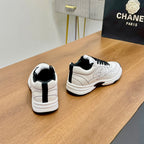 CC Sneaker 25mm In White Soft Denim 149501