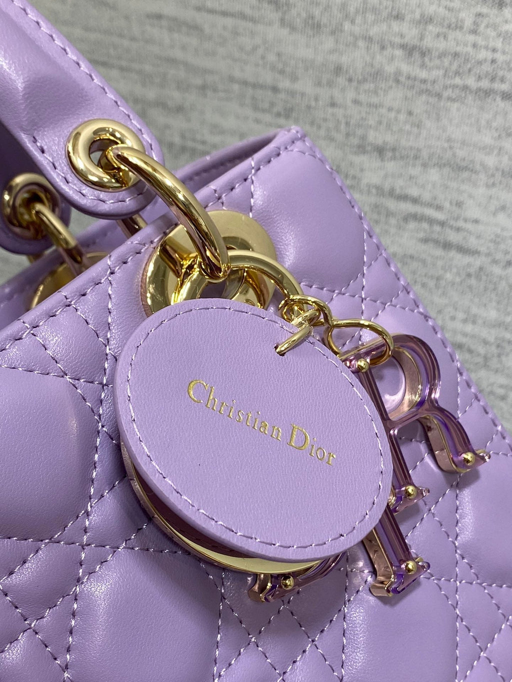 Lady Bag 20cm Violet Lambksin
