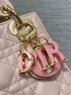 CD Lady 17cm Pink Lambskin Pink Charm