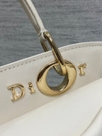 Dior 2025 Bow Bag 28cm White Leather 272515