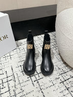 CD Miss Dior Chelsea Boots In Black Calfskin 103729
