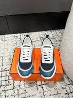 HM Sneaker In Charcoal Blue Mesh Fabric 985314