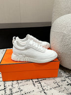HM Sneaker In White Mesh Fabric 985316