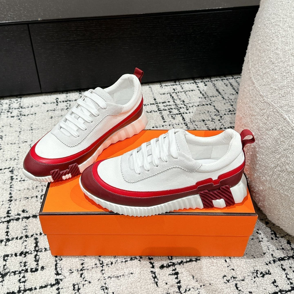 HM Sneaker In White Mesh Fabric 985317