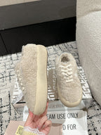 Golden Goose 2025 Space-Star Sabot Sneaker Beige White Wool 141175