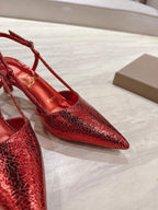 CL 25 Slingback Red   Fabric 335140