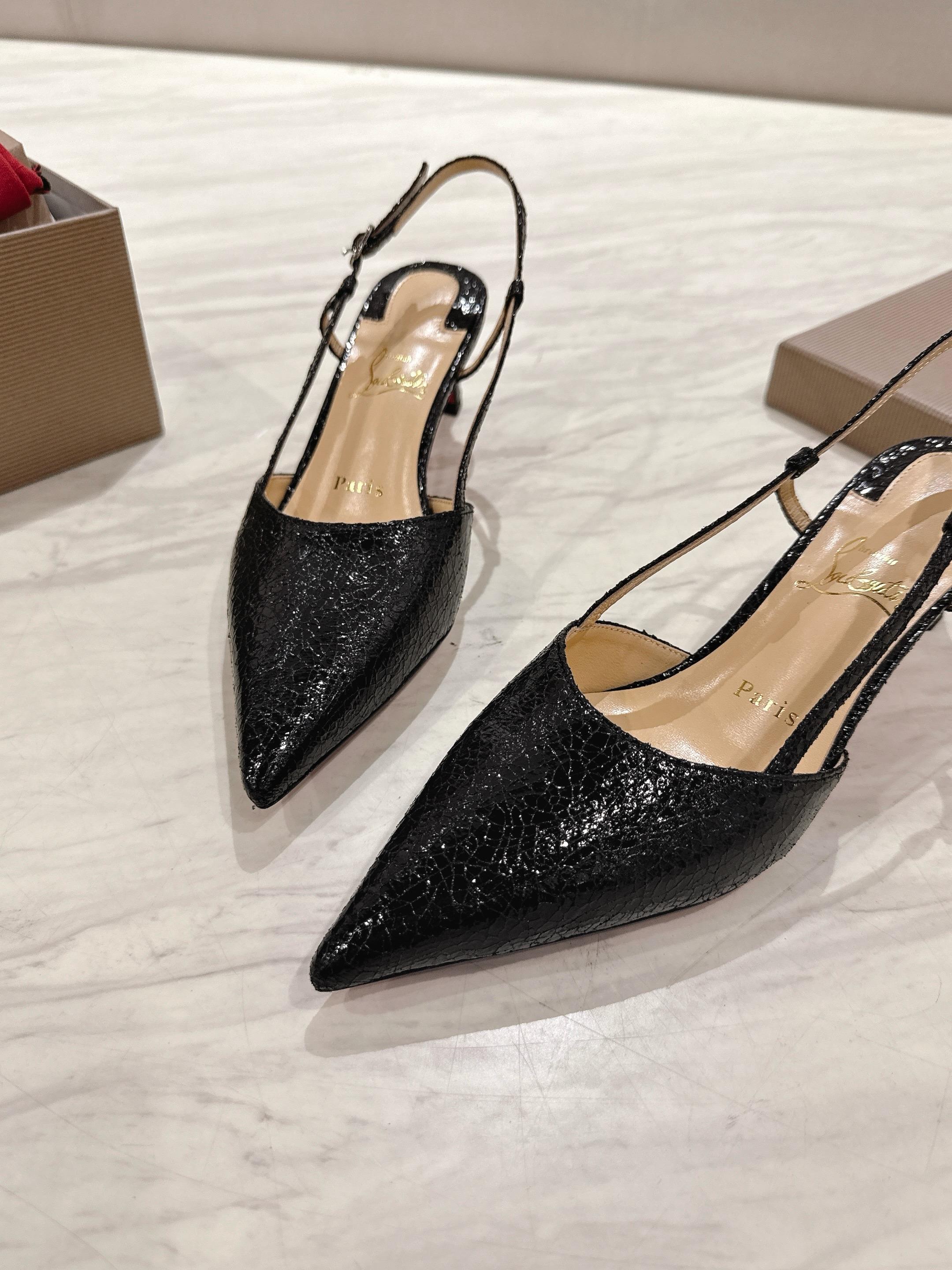 CL 25 Slingback Black   Fabric 335142