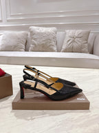 CL 25 Slingback Black   Fabric 335142