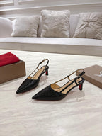 CL 25 Slingback Black   Fabric 335142