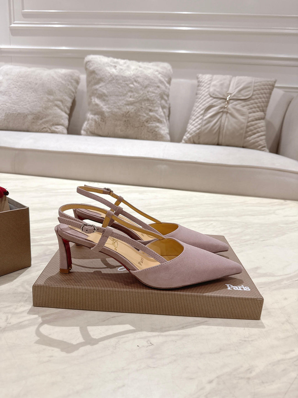 CL 25 Slingback Pink   Fabric 335144
