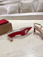 CL 25 Slingback Pink   Fabric 335144