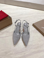 CL 25 Slingback Grey   Fabric 335145