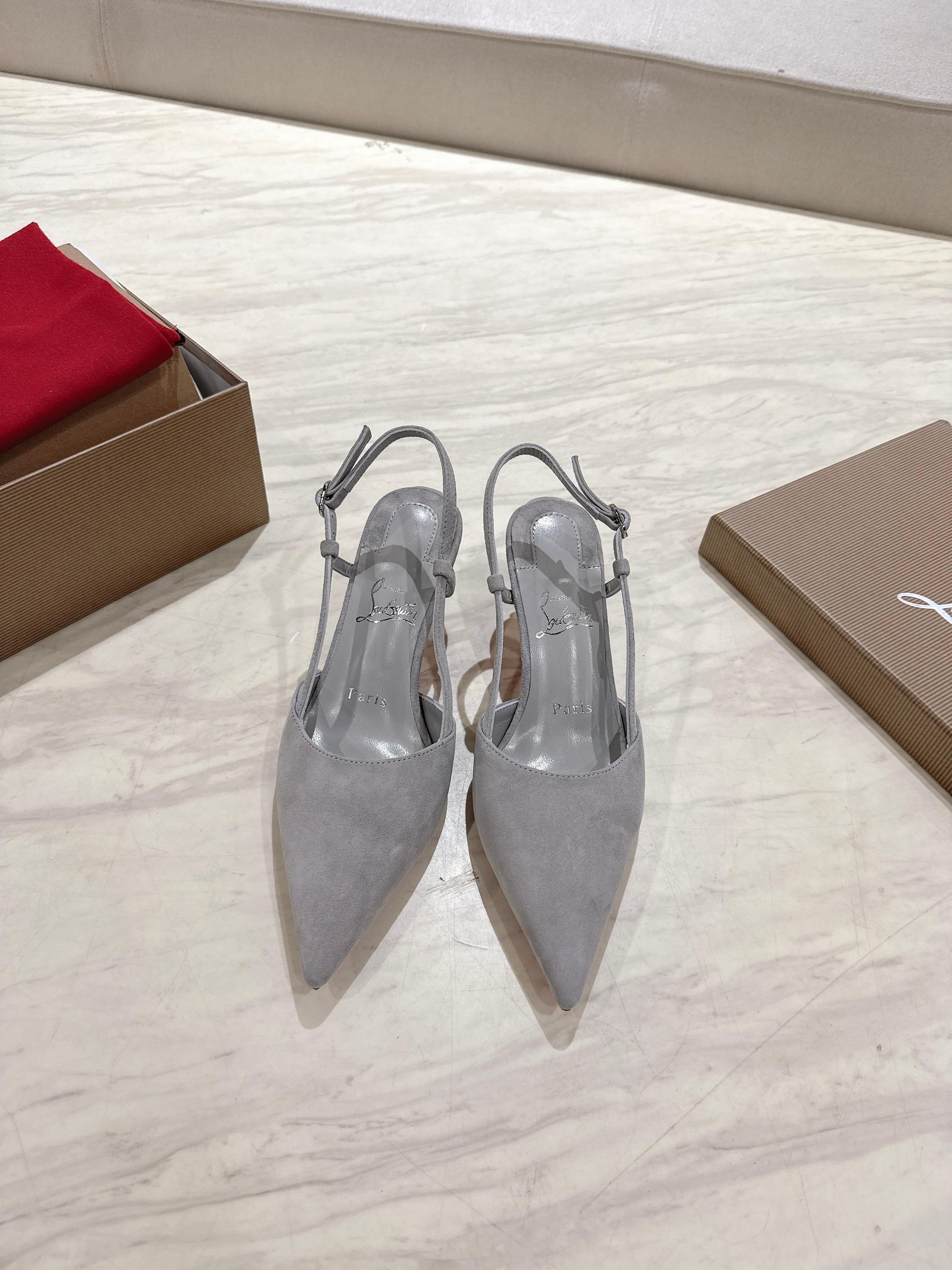 CL 25 Slingback Grey   Fabric 335145