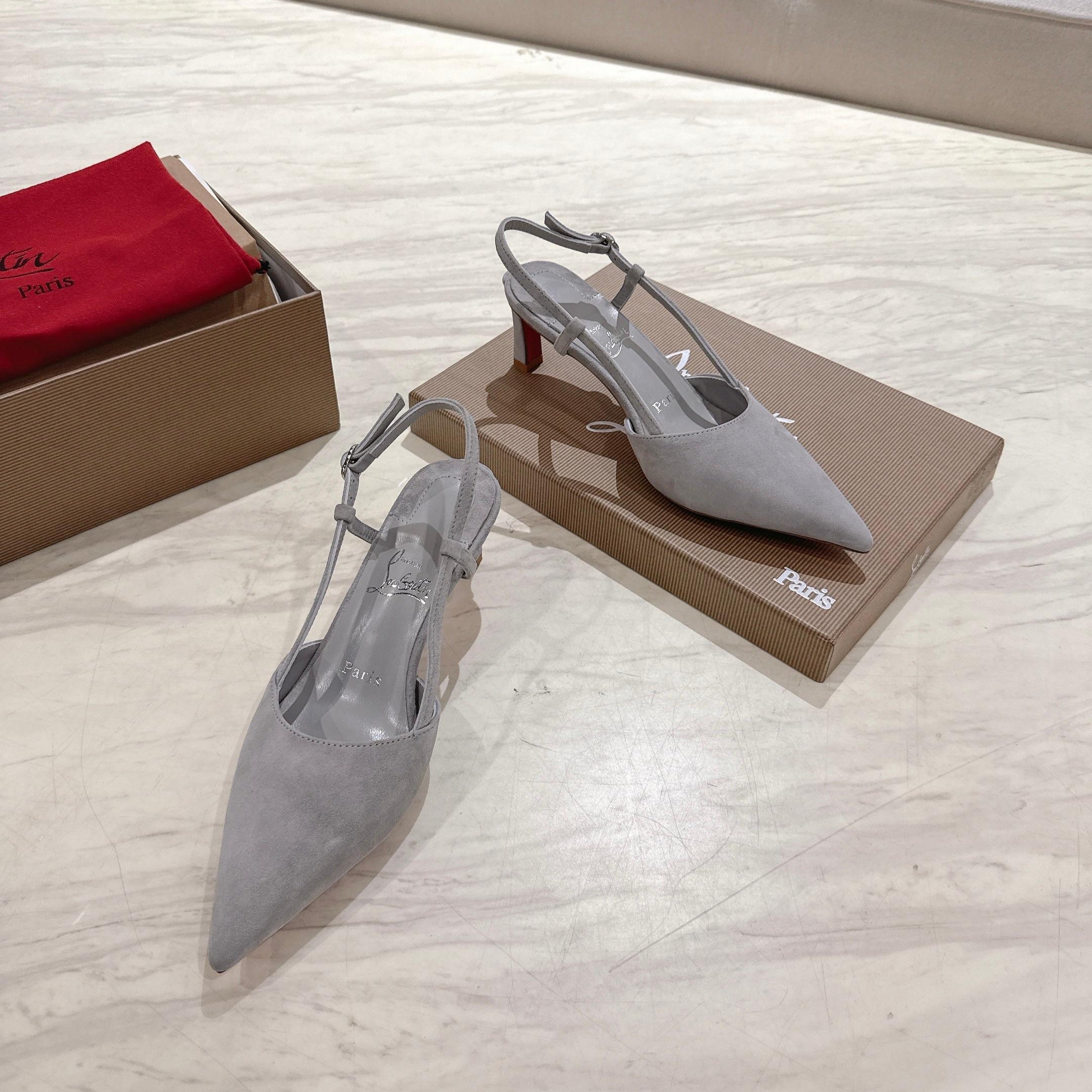 CL 25 Slingback Grey   Fabric 335145