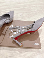CL 25 Slingback Grey   Fabric 335145