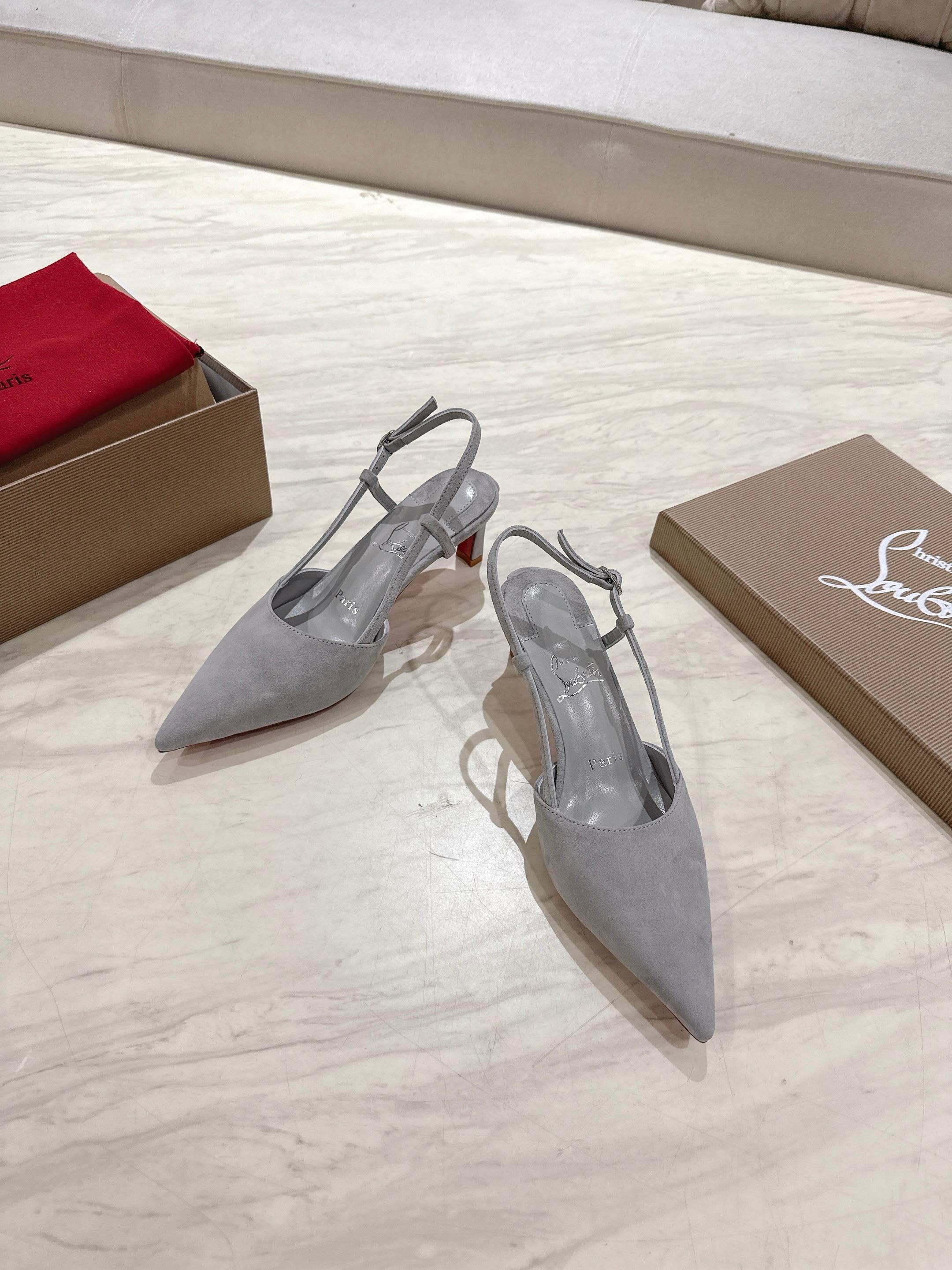 CL 25 Slingback Grey   Fabric 335145