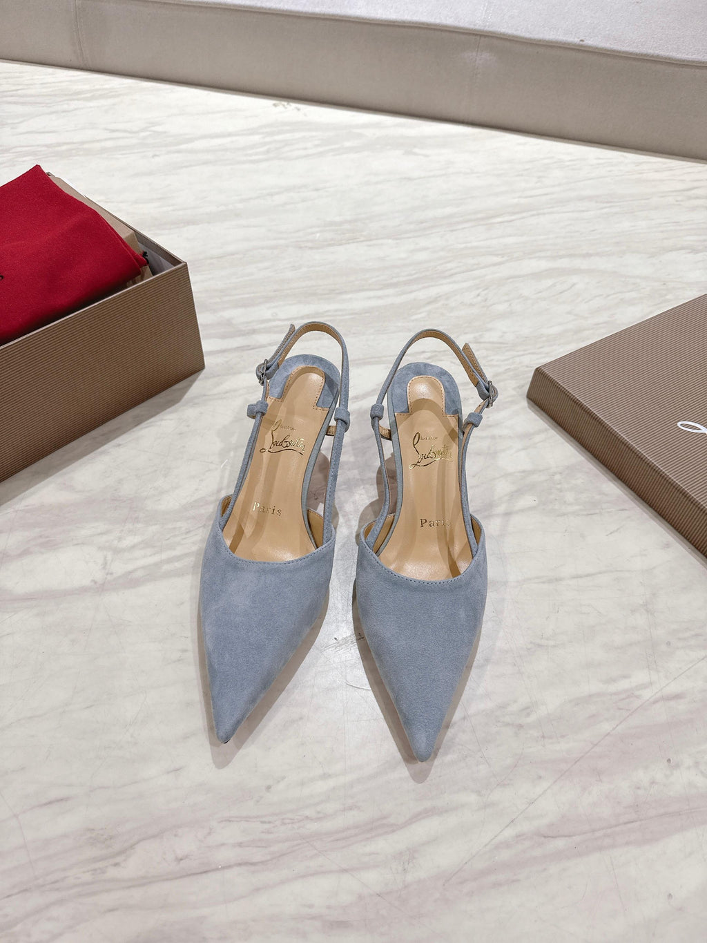 CL 25 Slingback Blue   Fabric 335146