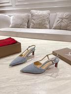 CL 25 Slingback Blue   Fabric 335146