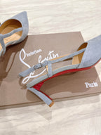 CL 25 Slingback Blue   Fabric 335146
