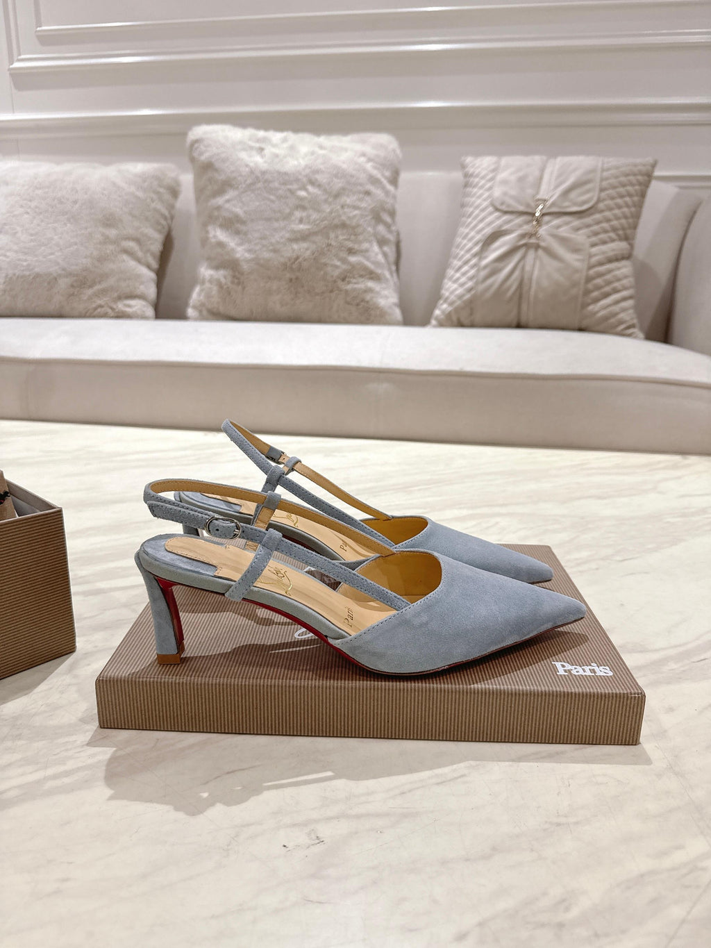 CL 25 Slingback Blue   Fabric 335146