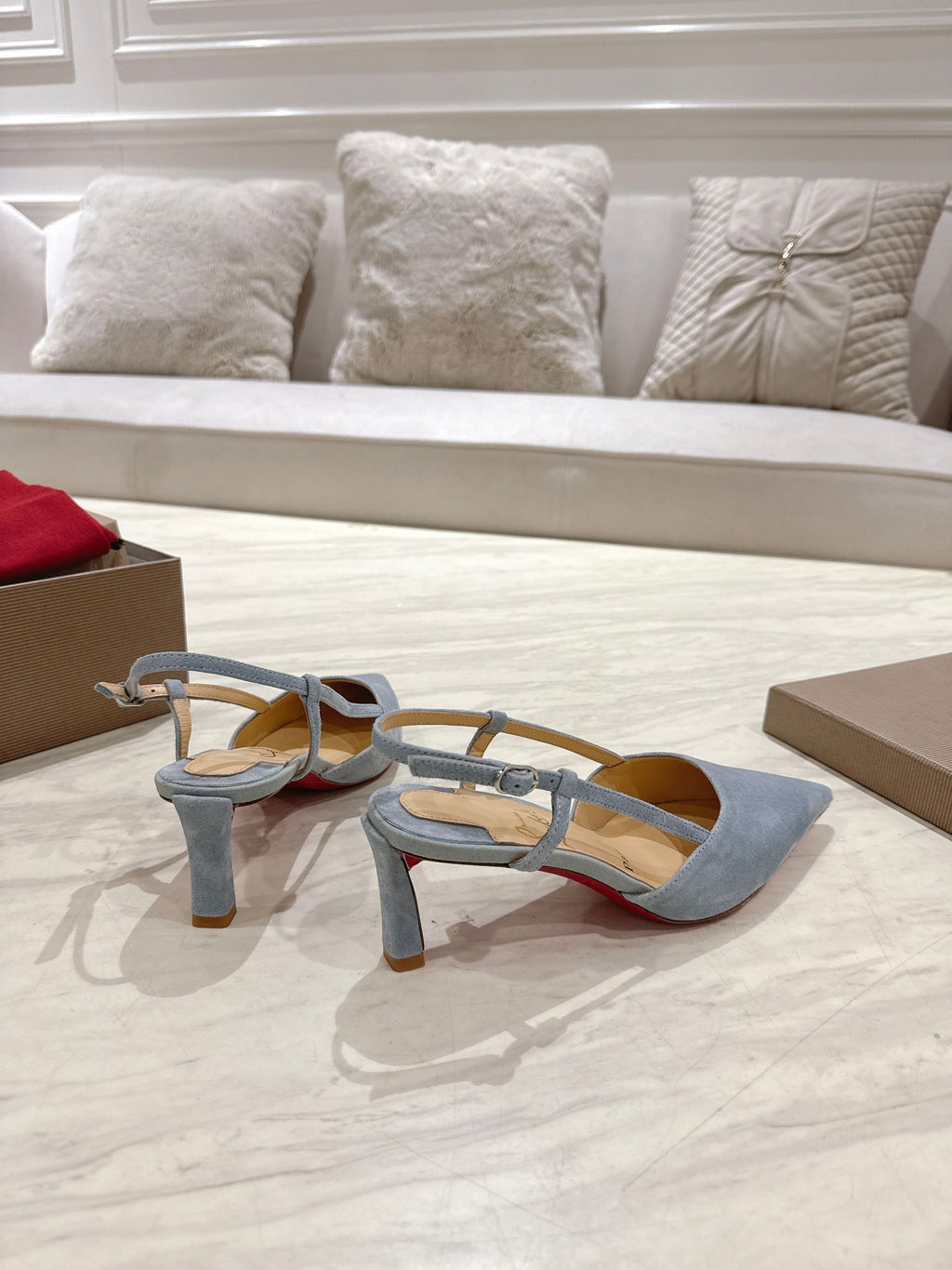 CL 25 Slingback Blue   Fabric 335146