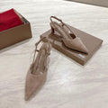 CL 25 Slingback Brown   Fabric 335147