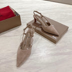 CL 25 Slingback Brown   Fabric 335147