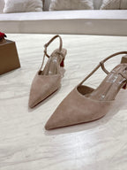 CL 25 Slingback Brown   Fabric 335147