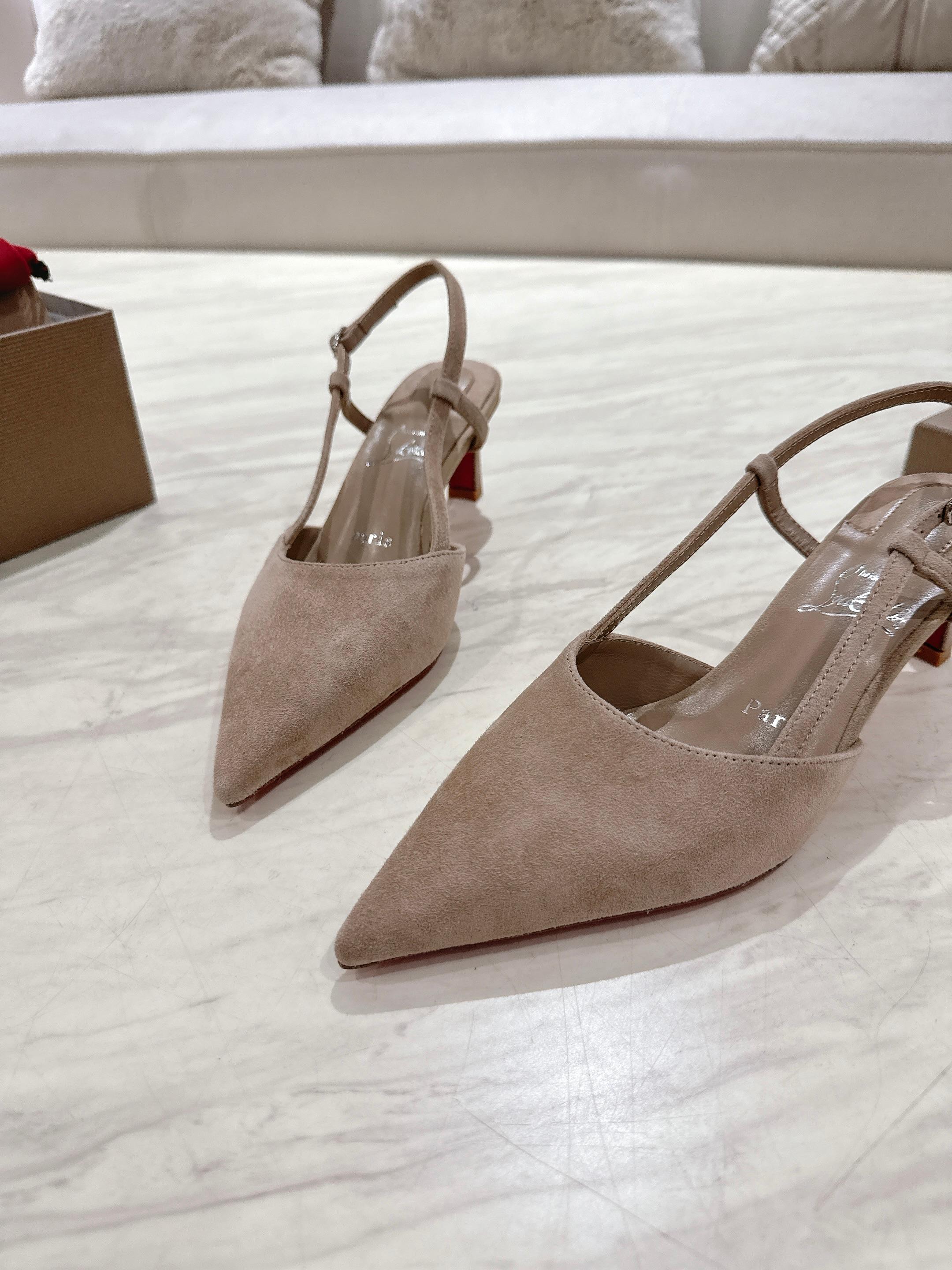 CL 25 Slingback Brown   Fabric 335147