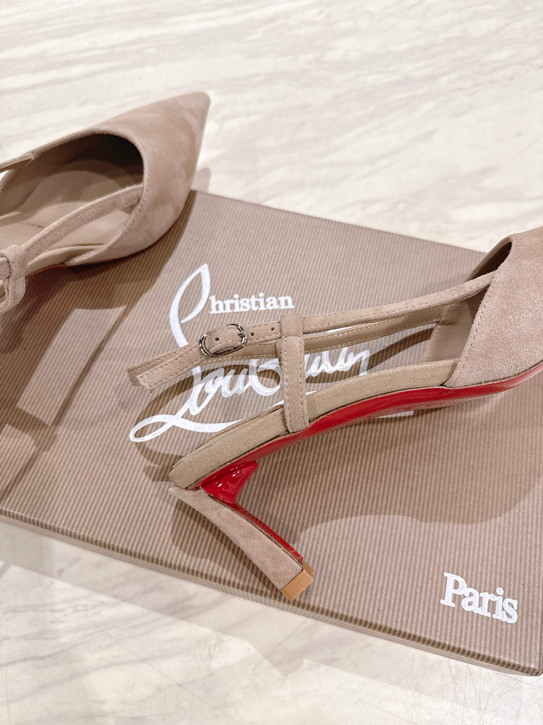 CL 25 Slingback Brown   Fabric 335147
