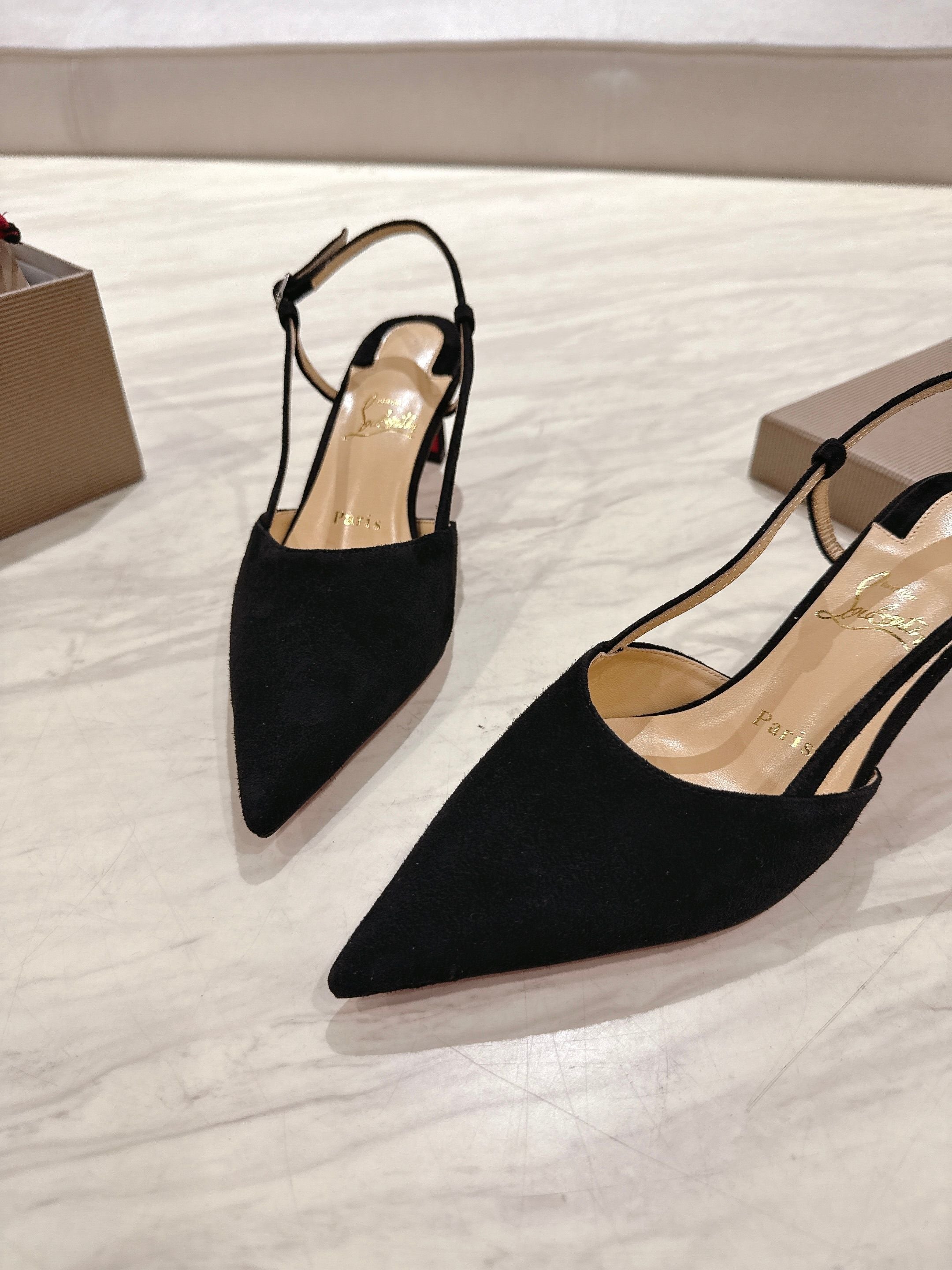 CL 25 Slingback Black   Fabric 335148