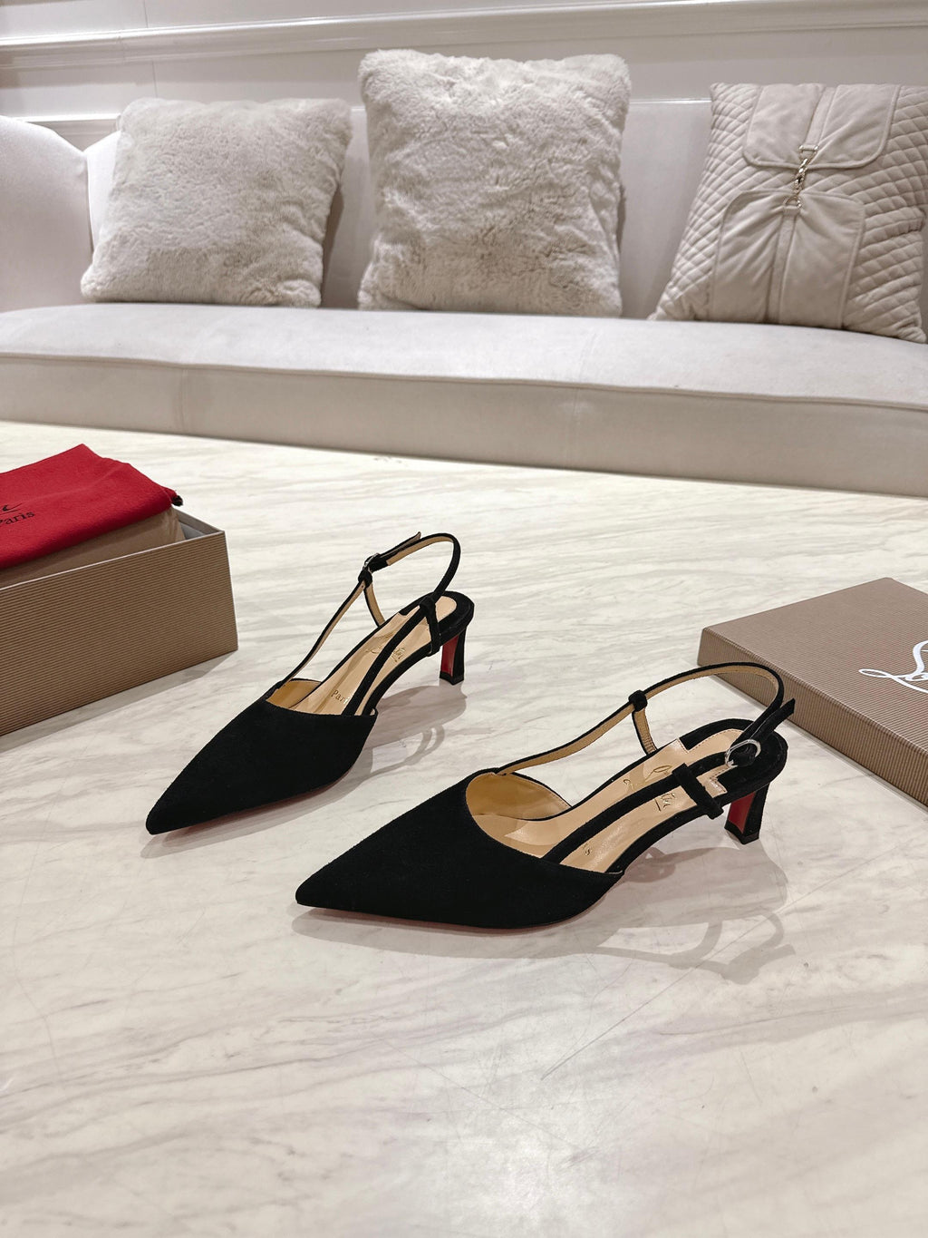 CL 25 Slingback Black   Fabric 335148