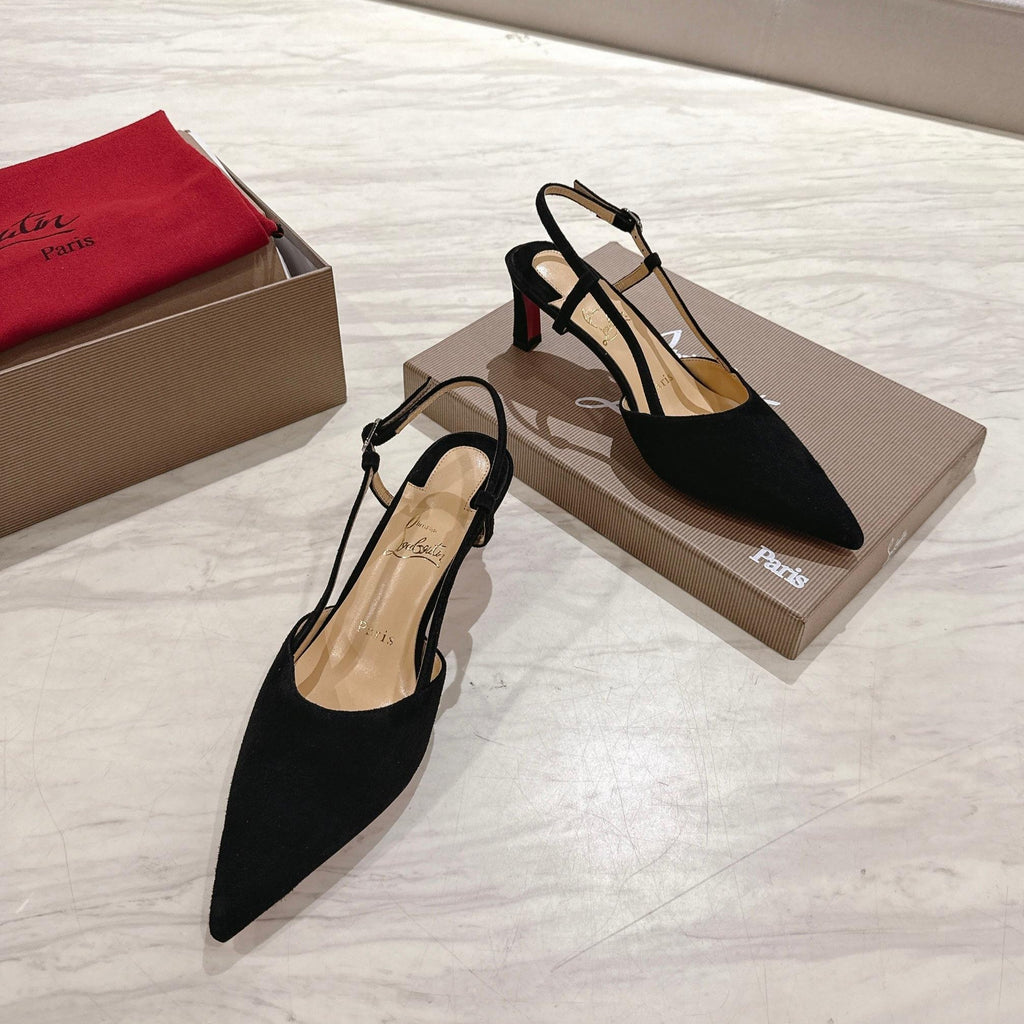 CL 25 Slingback Black   Fabric 335148