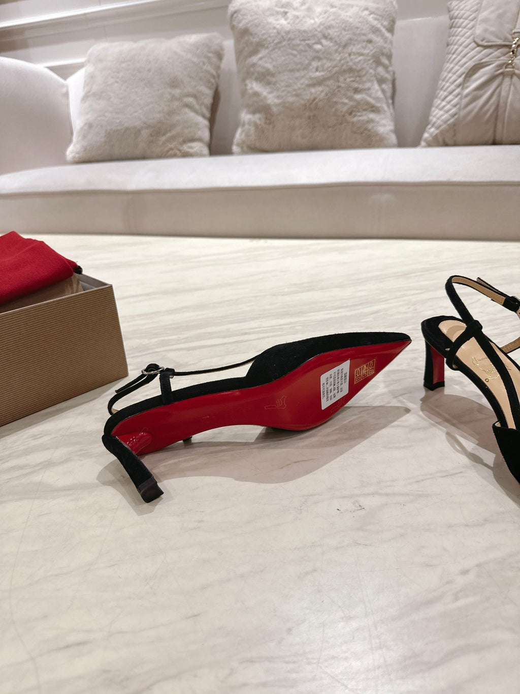 CL 25 Slingback Black   Fabric 335148