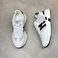 HM Men's Sneaker Black White Calfskin 581691