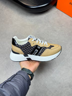 HM Men's Sneaker Beige Calfskin 581697