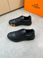 HM Men's Bouncing Sneaker Black Calfskin 696029