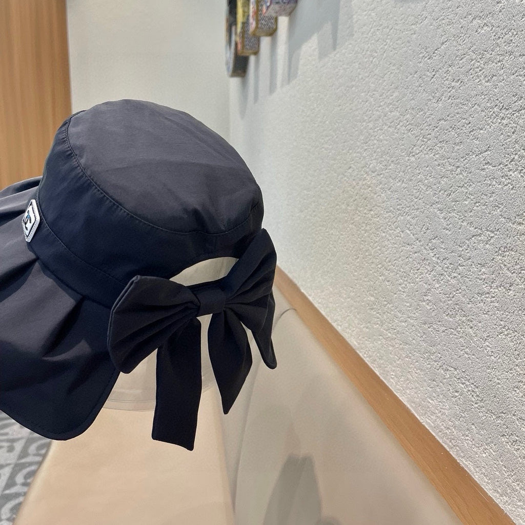 BOW BUCKET HAT BLACK 428186